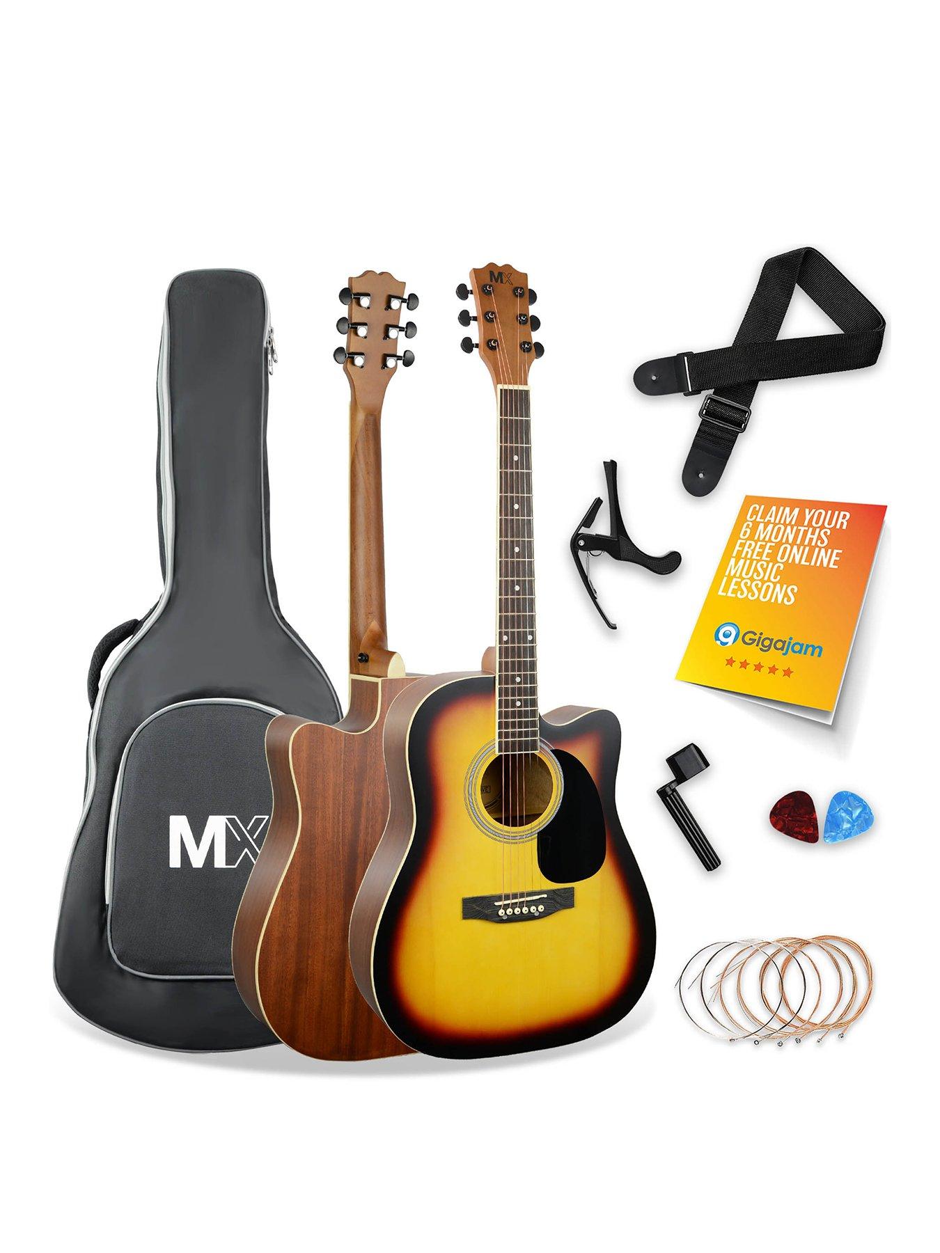 undefined MX by 3rd Avenue Performance Series Acoustic Guitar Full Size Guitar Package - Sunburst
