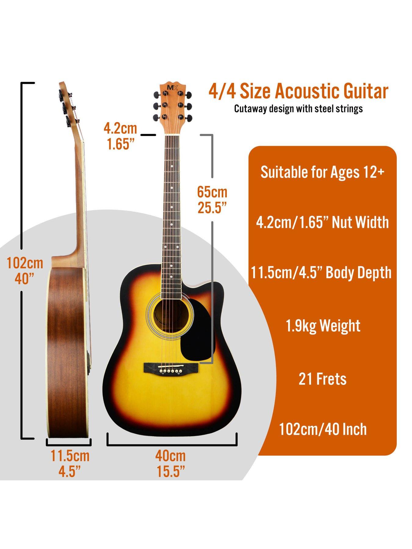  image of mx-by-3rd-avenue-performance-series-acoustic-guitar-full-size-guitar-package-sunburst