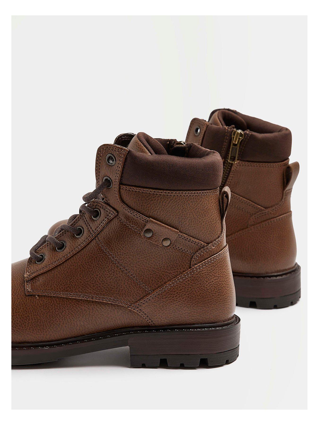  image of river-island-zip-lace-up-casual-boot