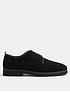  image of river-island-suede-casual-derby-shoes-black