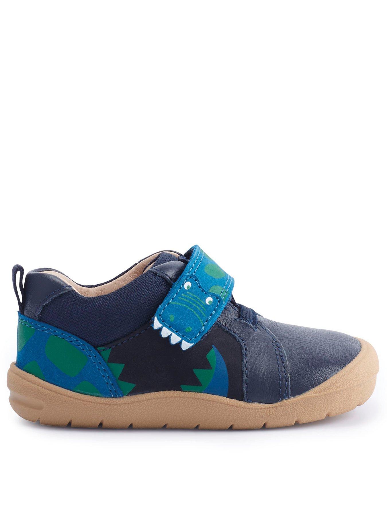 Boys navy leather on sale trainers