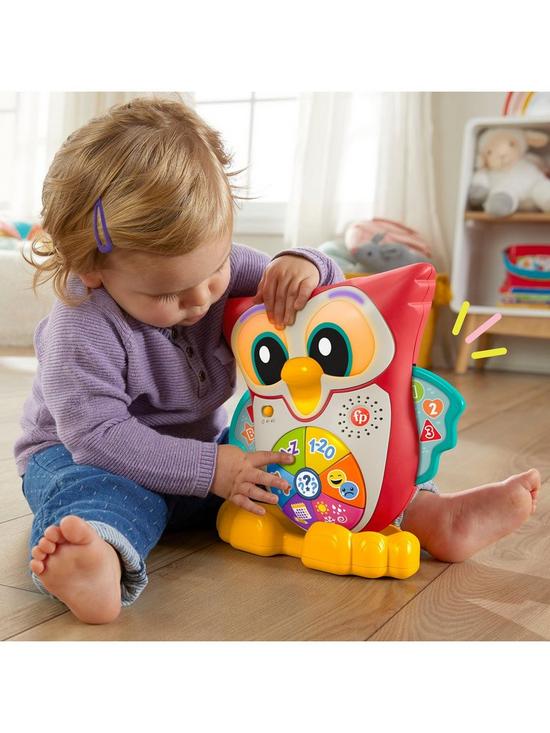 front image of fisher-price-linkimals-light-up-and-learn-owl