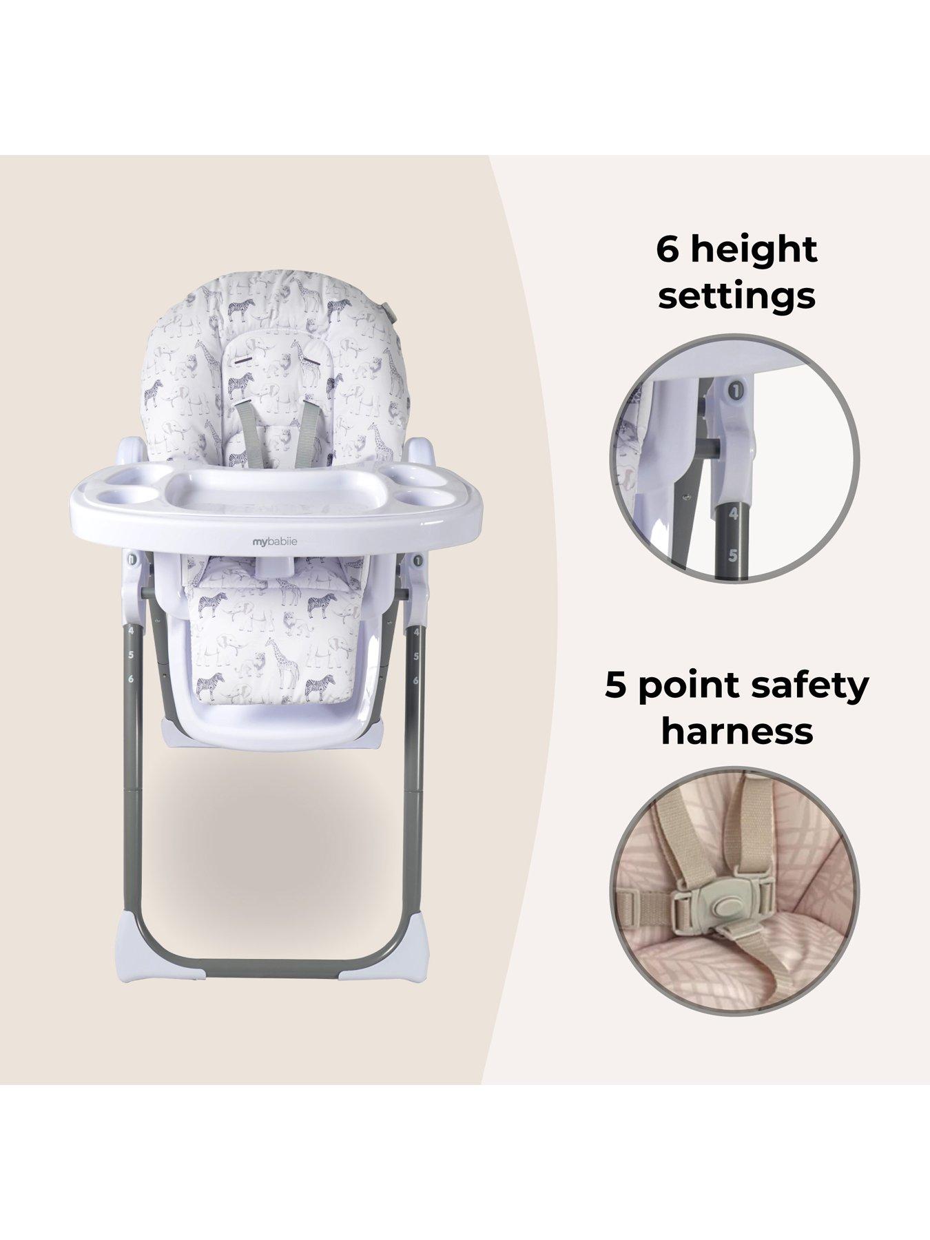  image of my-babiie-mbhc8-premium-highchair-safari
