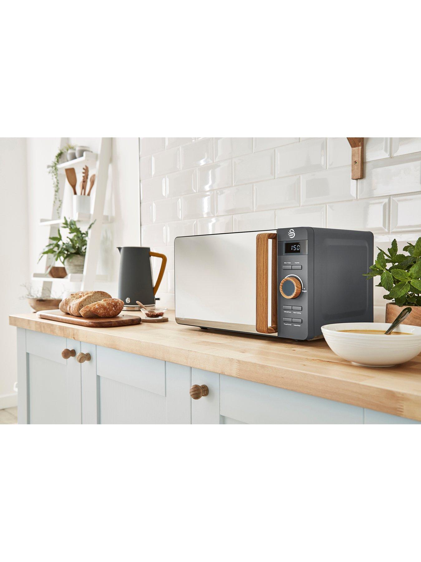 Image 5 of 6 of Swan 20L Nordic 800w Microwave&nbsp;- Grey