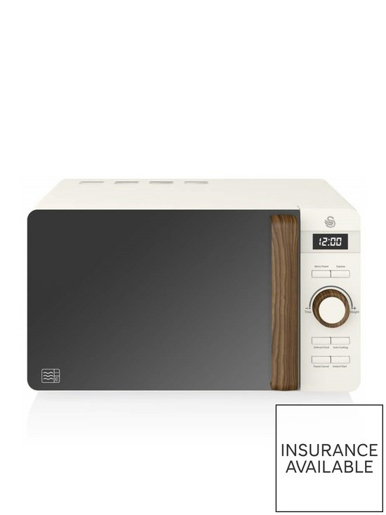 front image of swan-20l-nordic-800w-microwave--white