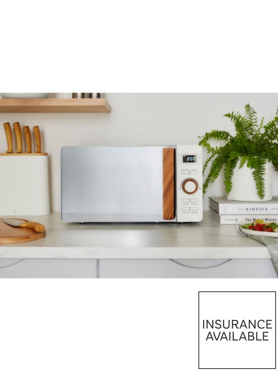 stillFront image of swan-20l-nordic-800w-microwave--white