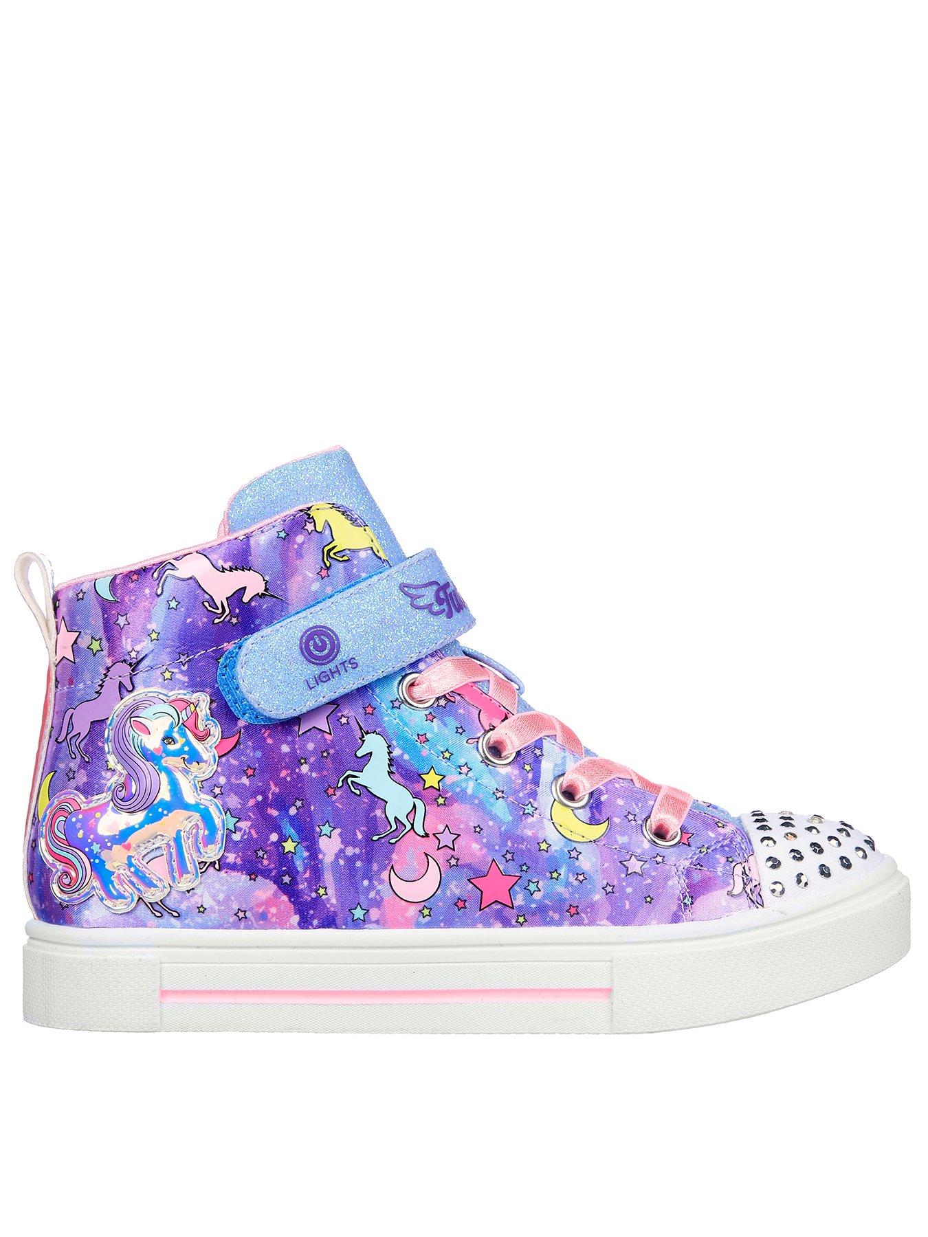 Skechers unicorn high hot sale tops