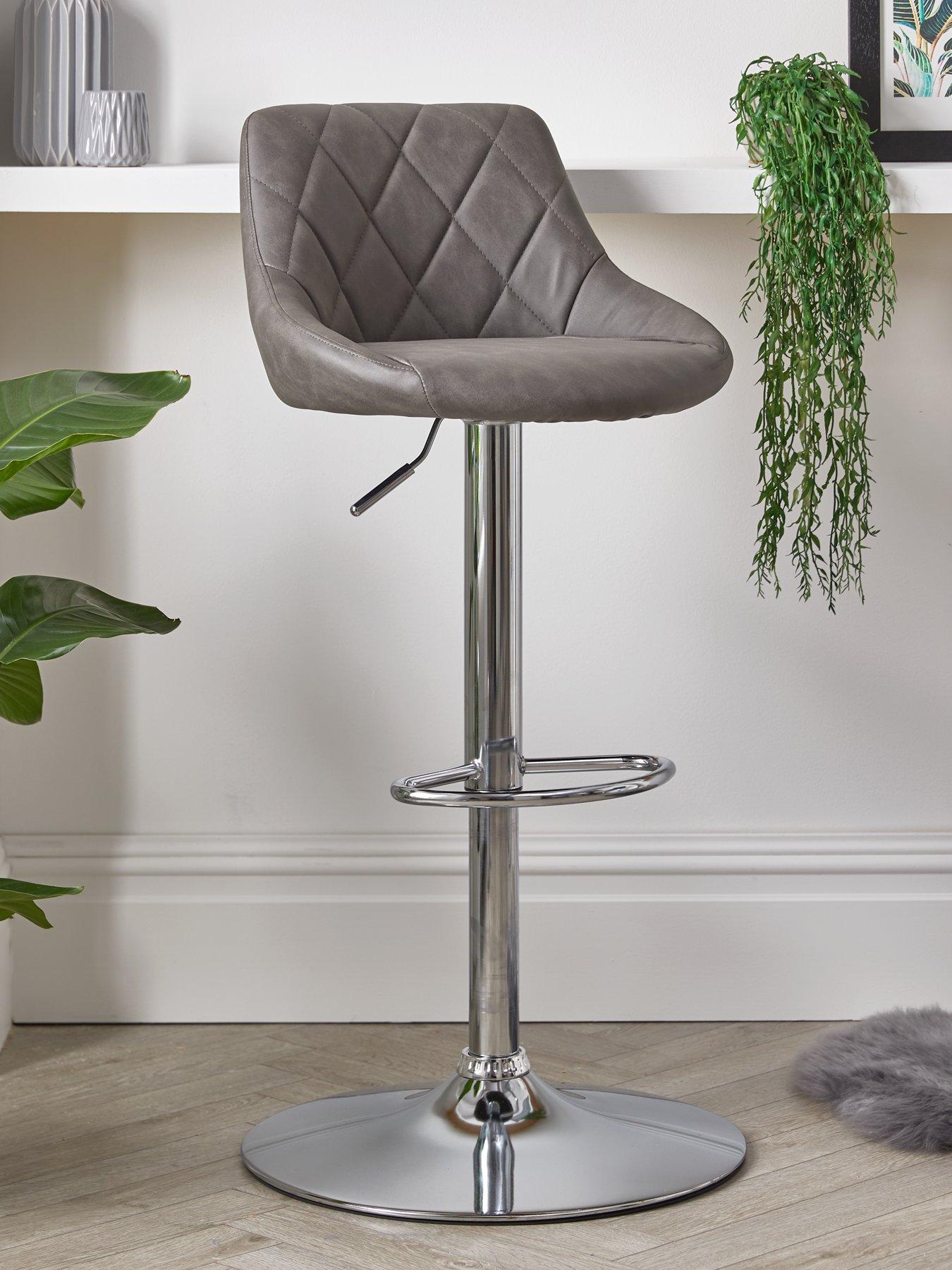 front image of very-home-diamond-stitch-faux-leather-bar-stool-grey-fscreg-certified