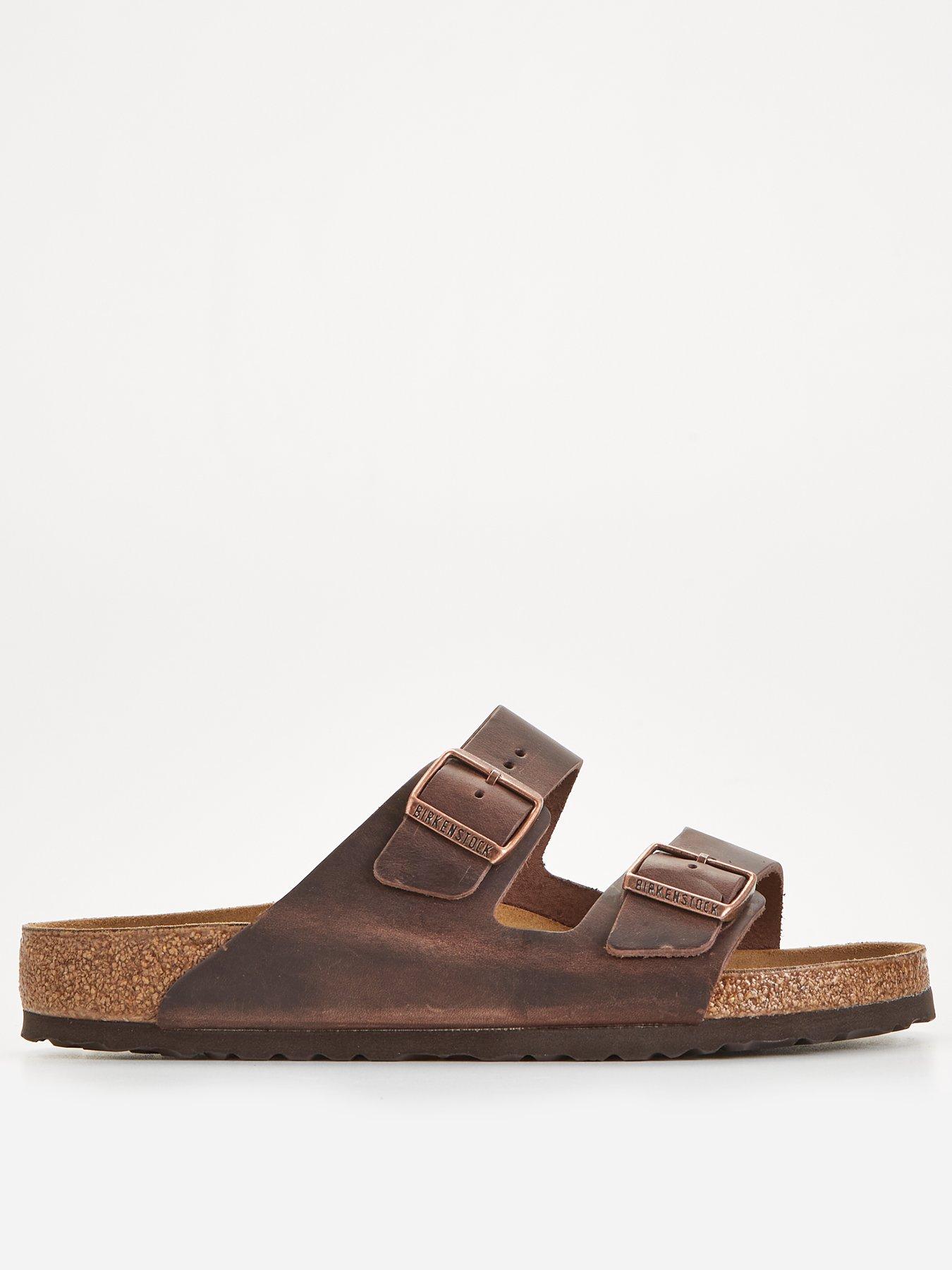 undefined Men's Arizona Oiled Leather Sandal - Brown