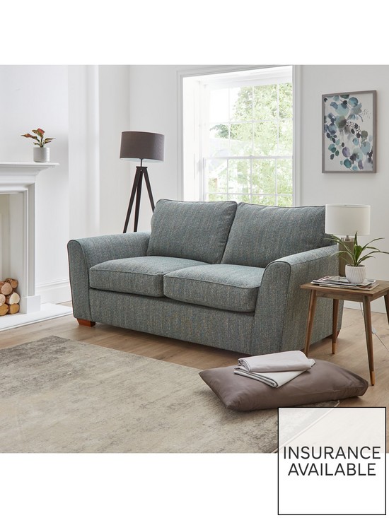 front image of very-home-jackson-2-seater-tweed-sofa-bed