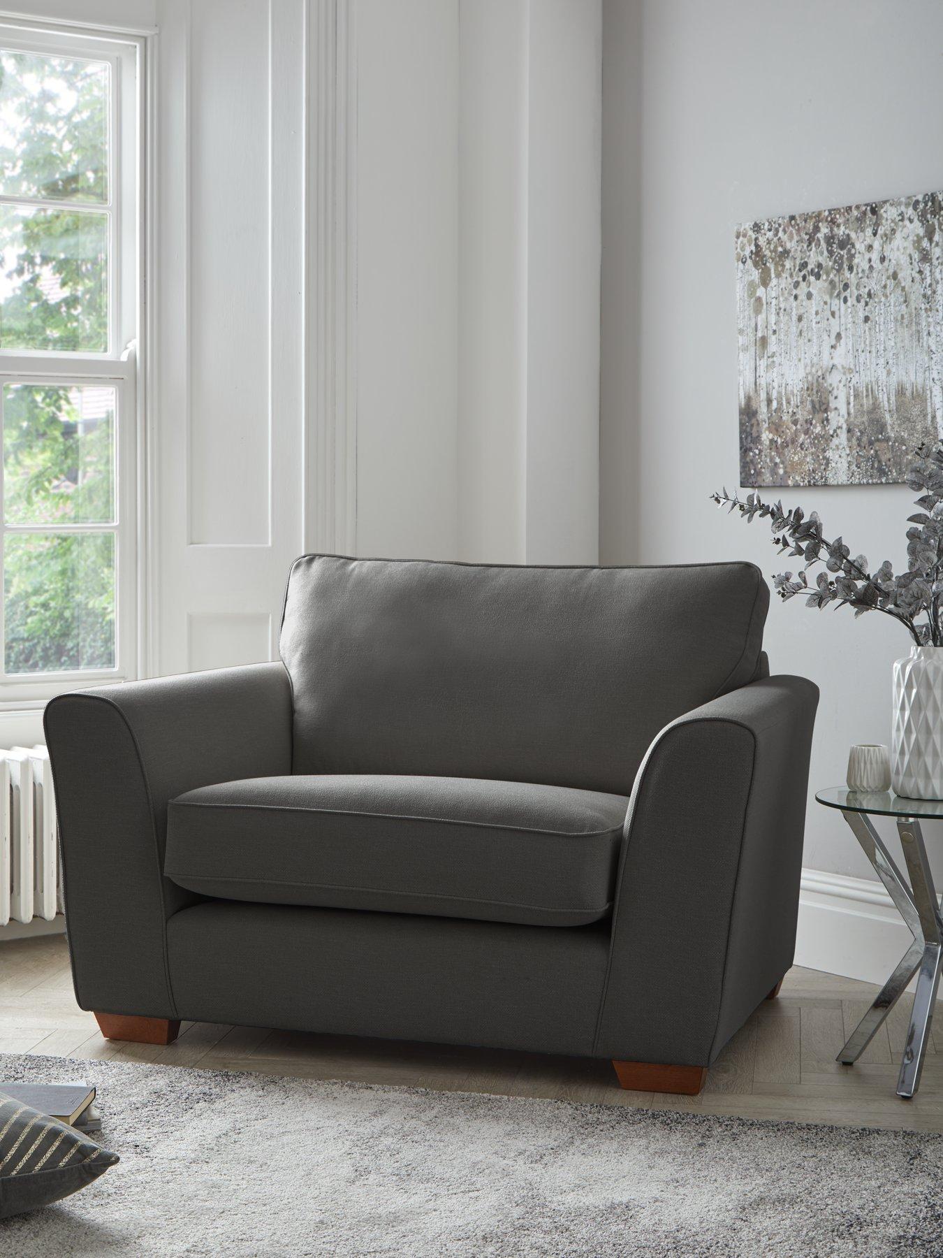 undefined Jackson Fabric Snuggle Chair - Made to order in the UK