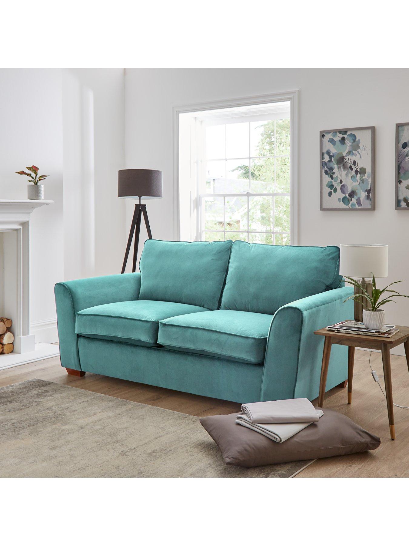 very-home-jackson-3-seater-velvet-sofa-bed