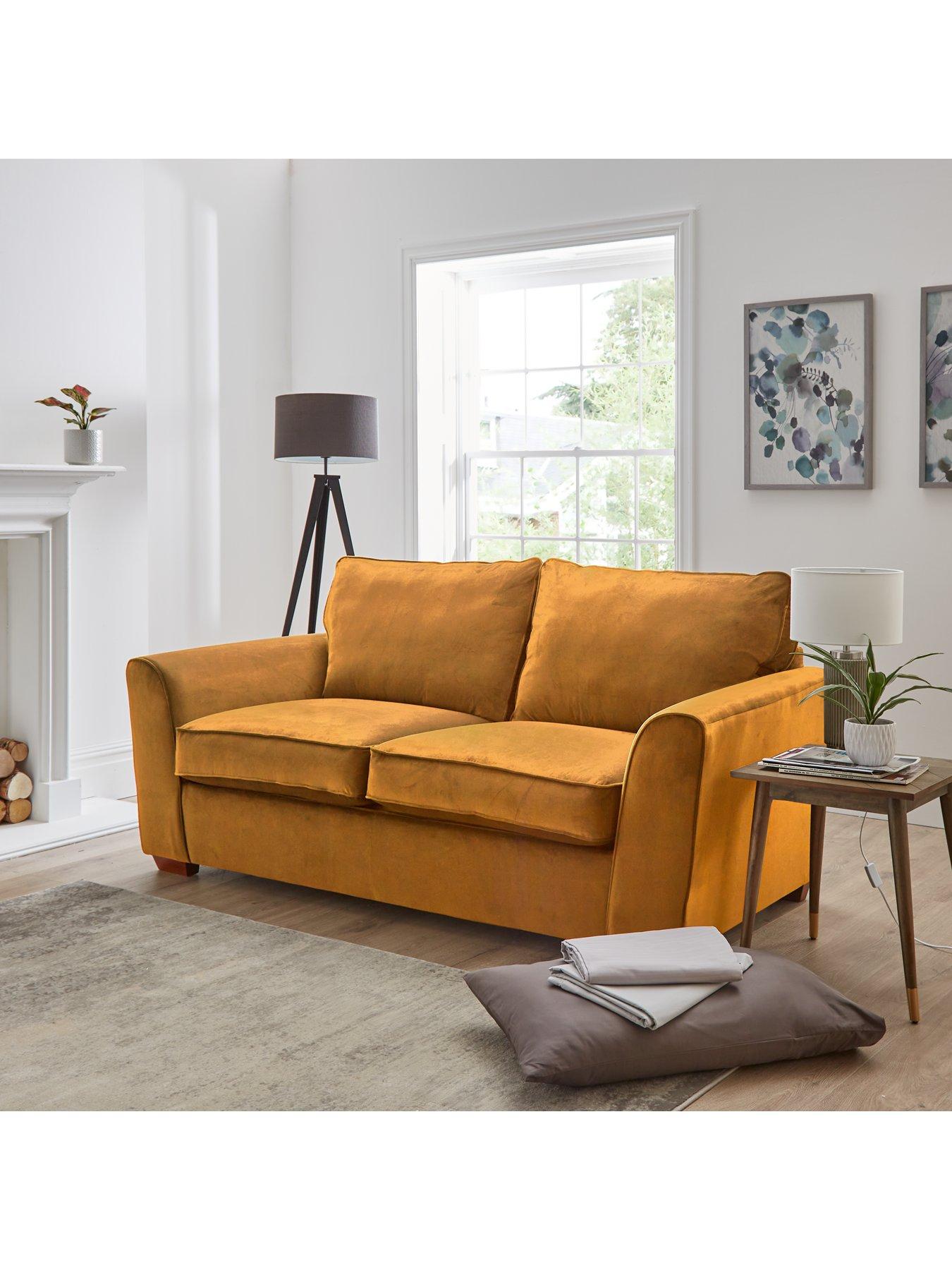 very-home-jackson-3-seater-velvet-sofa-bed