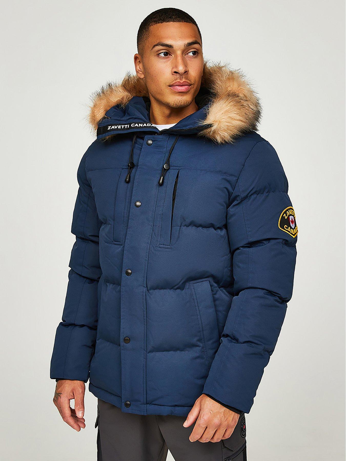 Zavetti Canada Oshawa 2.0 Padded Parka - Navy | littlewoods.com