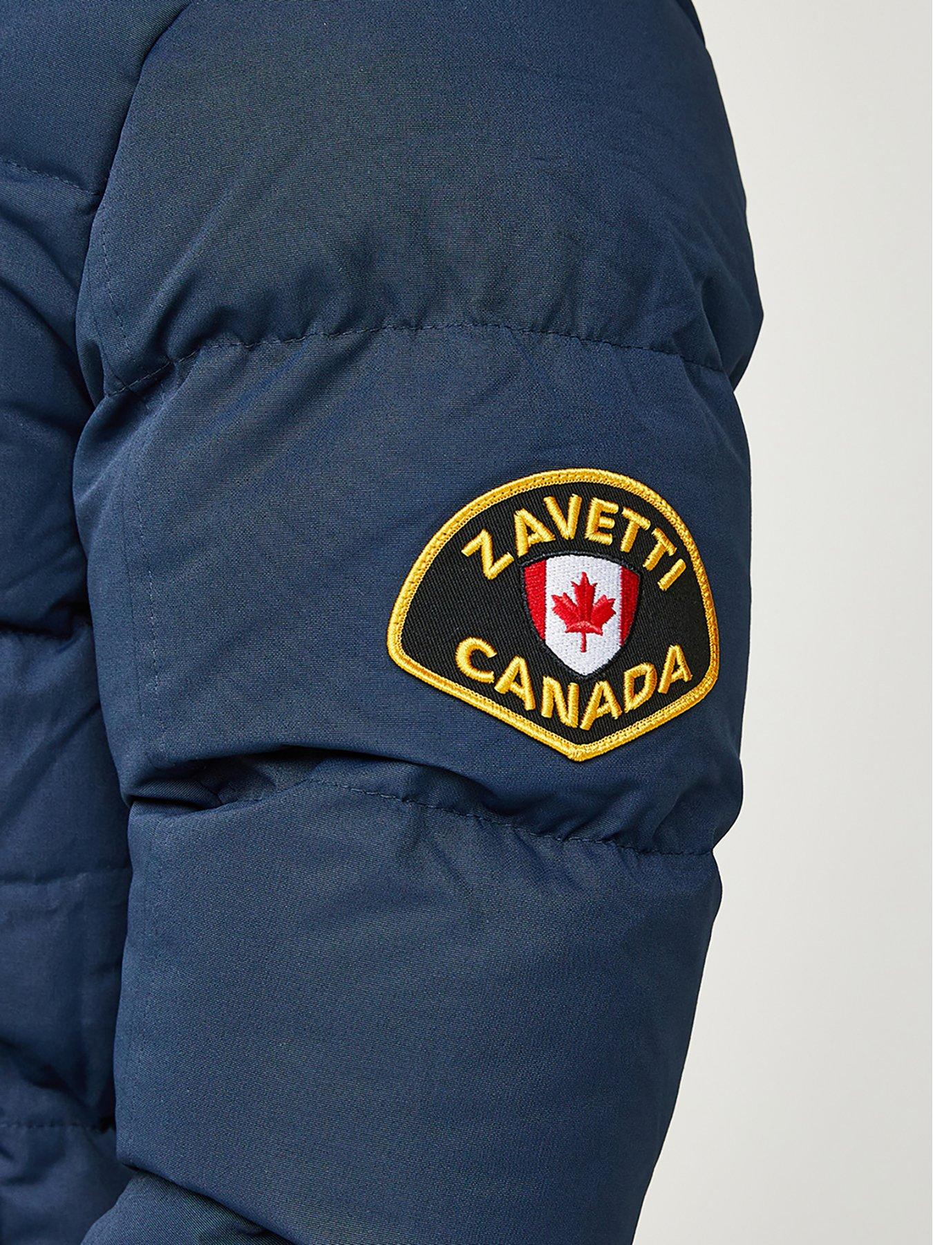 ジャケット・アウター Logo Shop Coat (navy) Navy Zip Long Puffer Jacket – The Oodie Canada