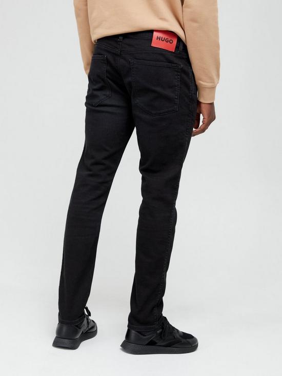 stillFront image of hugo-734-extra-slim-fit-jeans-black