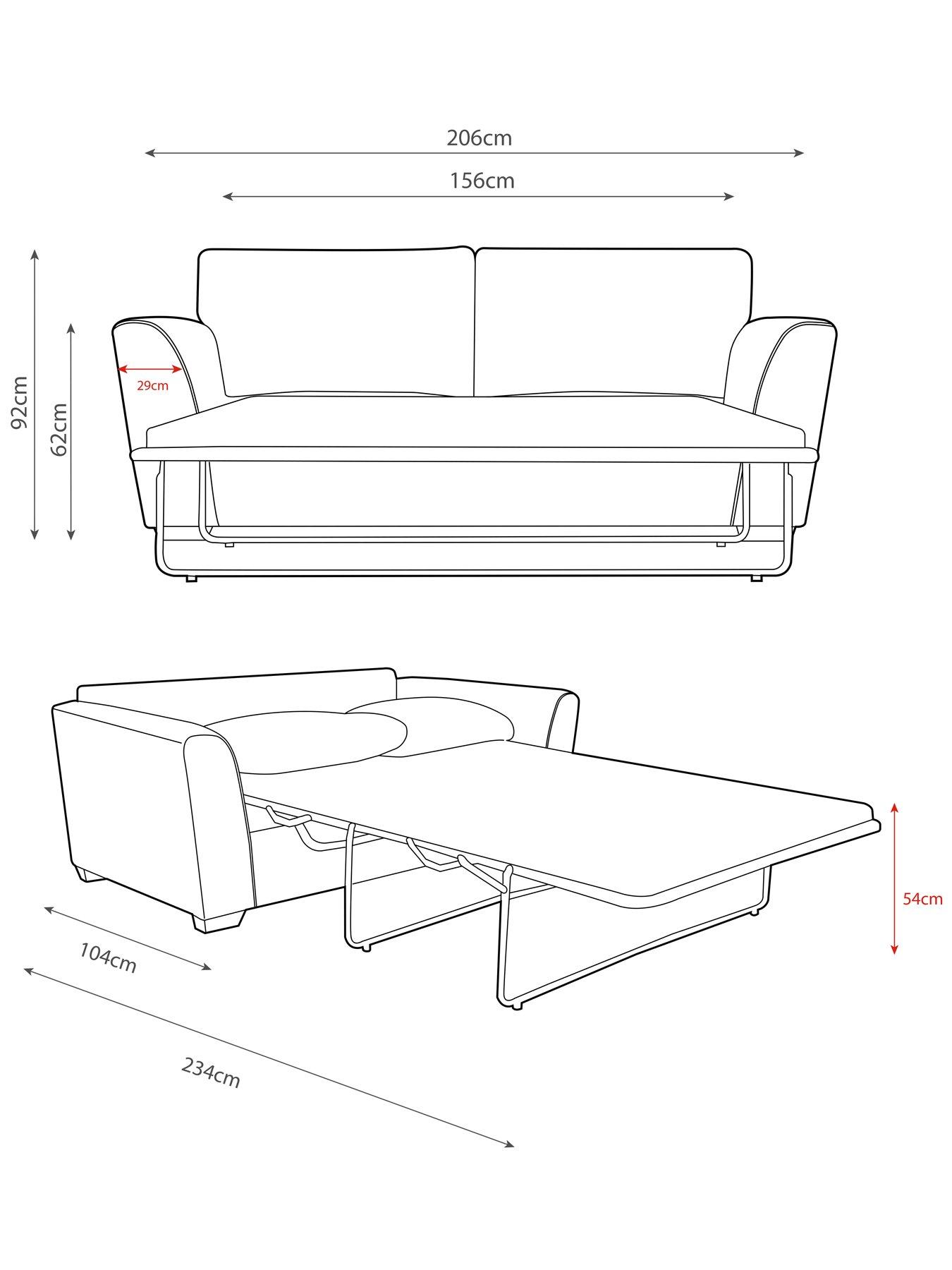  image of very-home-jackson-3-seater-fabric-sofa-bed