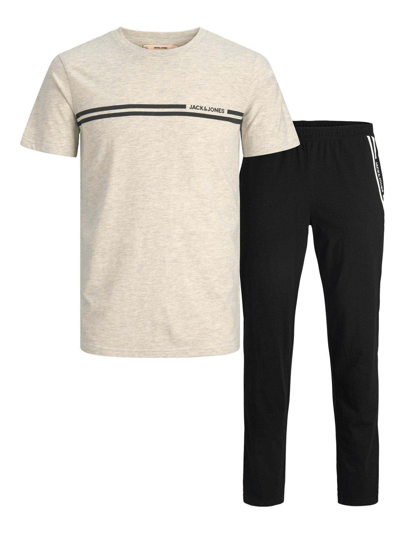  image of jack-jones-basic-lounge-set-dark-grey-melange