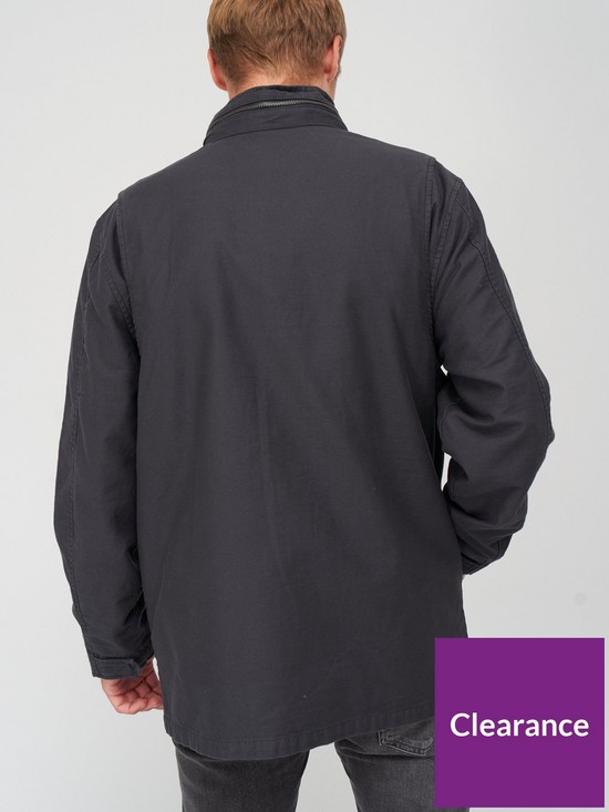 stillFront image of levis-fulton-hooded-field-coat-black