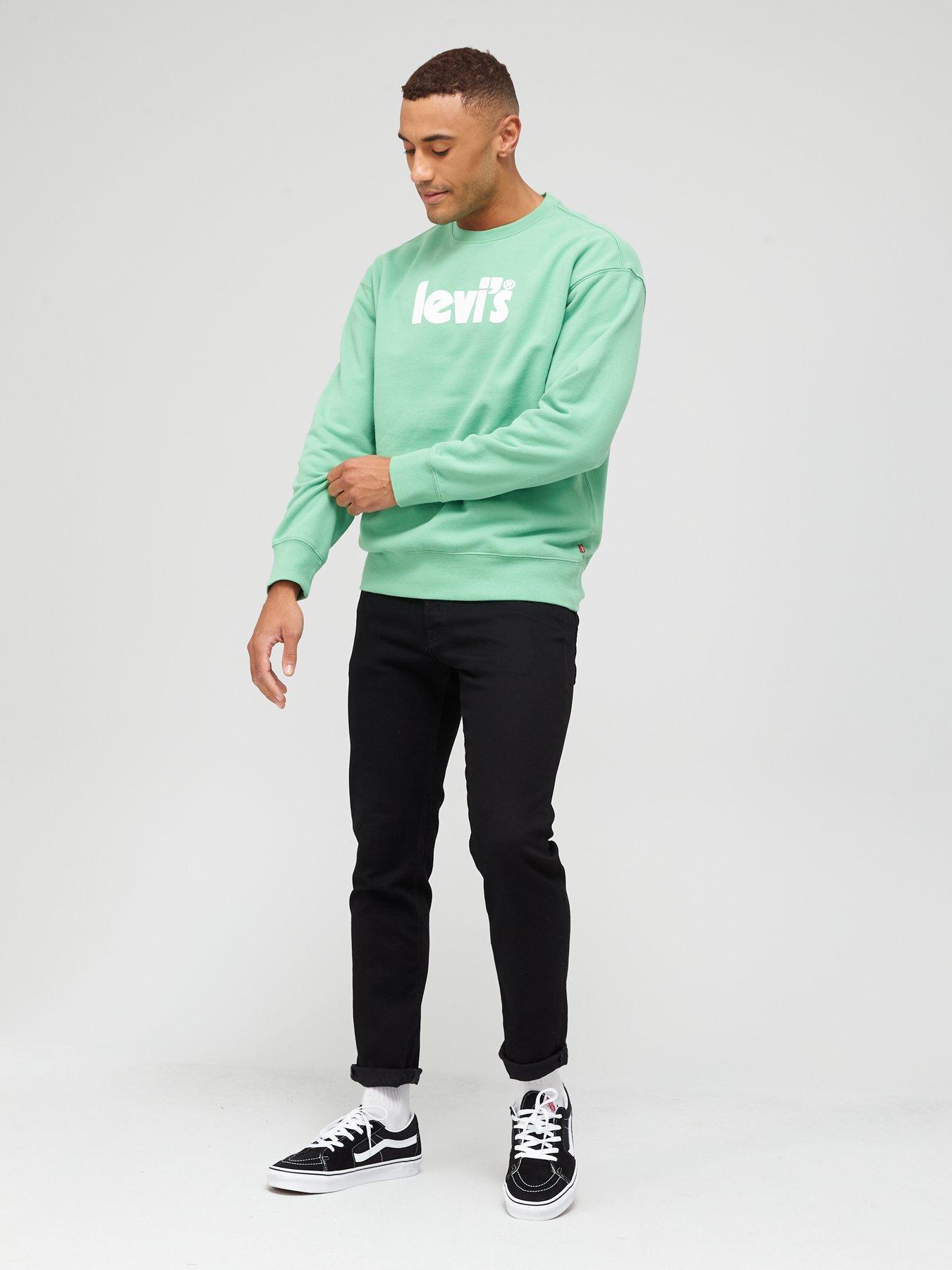 Levi's Large Logo Crew Neck Sweatshirt - Green 