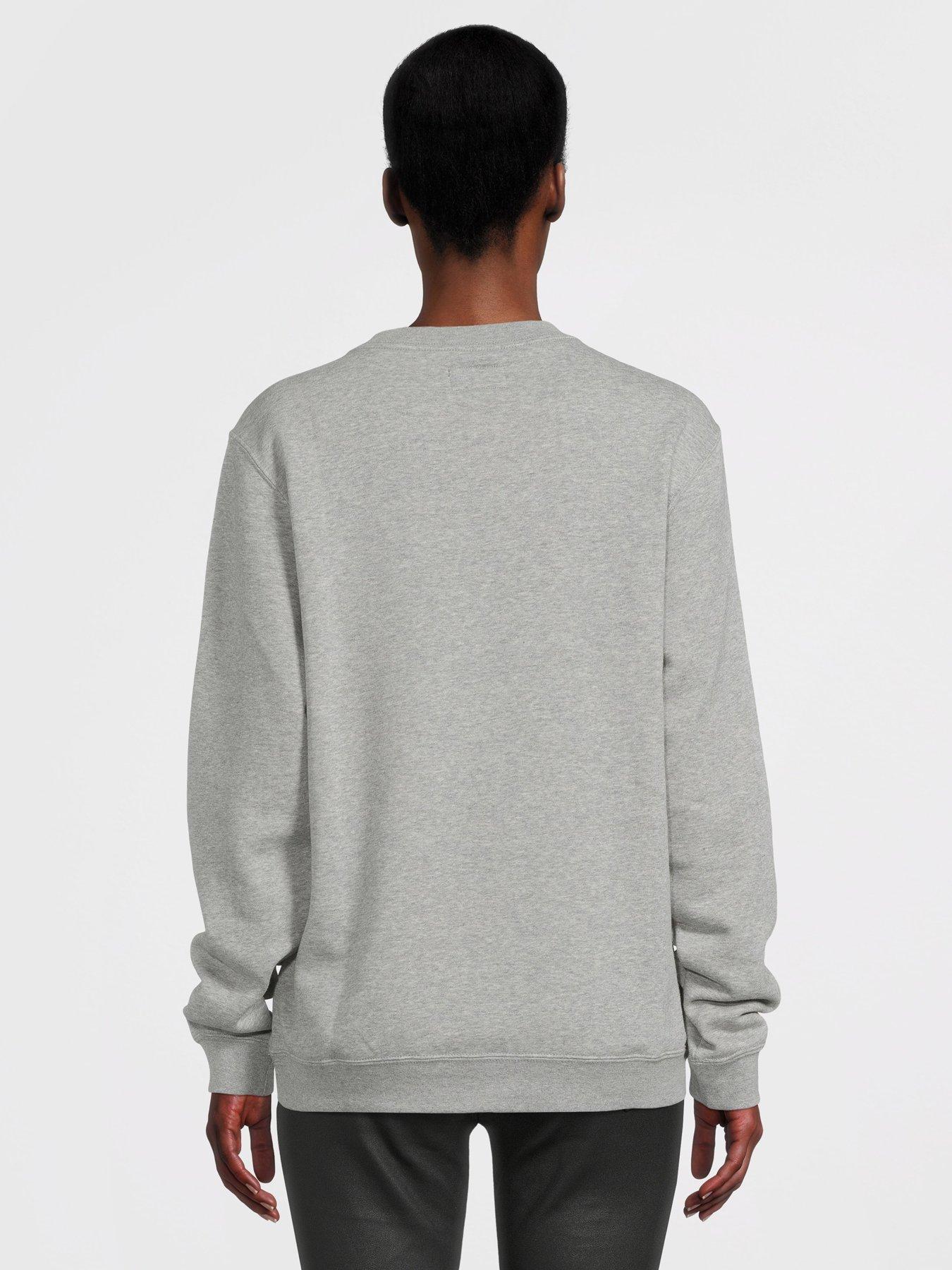 Converse Left Star Chevron Fleece Sweat Crew Vintage Grey