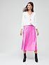 image of v-by-very-bias-cut-midi-skirt-pink