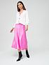  image of v-by-very-bias-cut-midi-skirt-pink