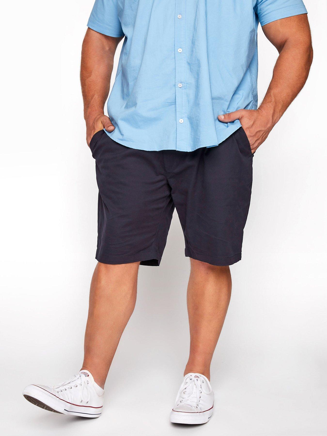  image of badrhino-stretch-chino-shorts-blue