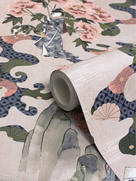 paoletti-geisha-digitally-printed-traditional-floral-wallpaper