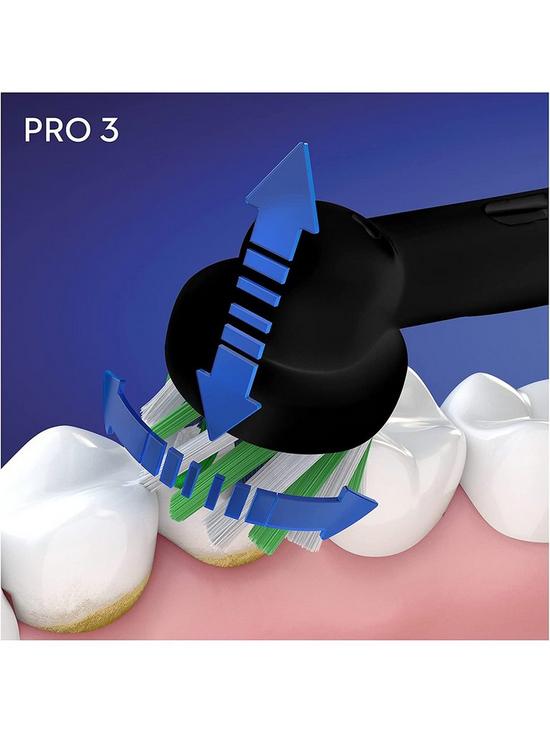 stillFront image of oral-b-pro-3-3000-all-black-cross-action-electric-toothbrush