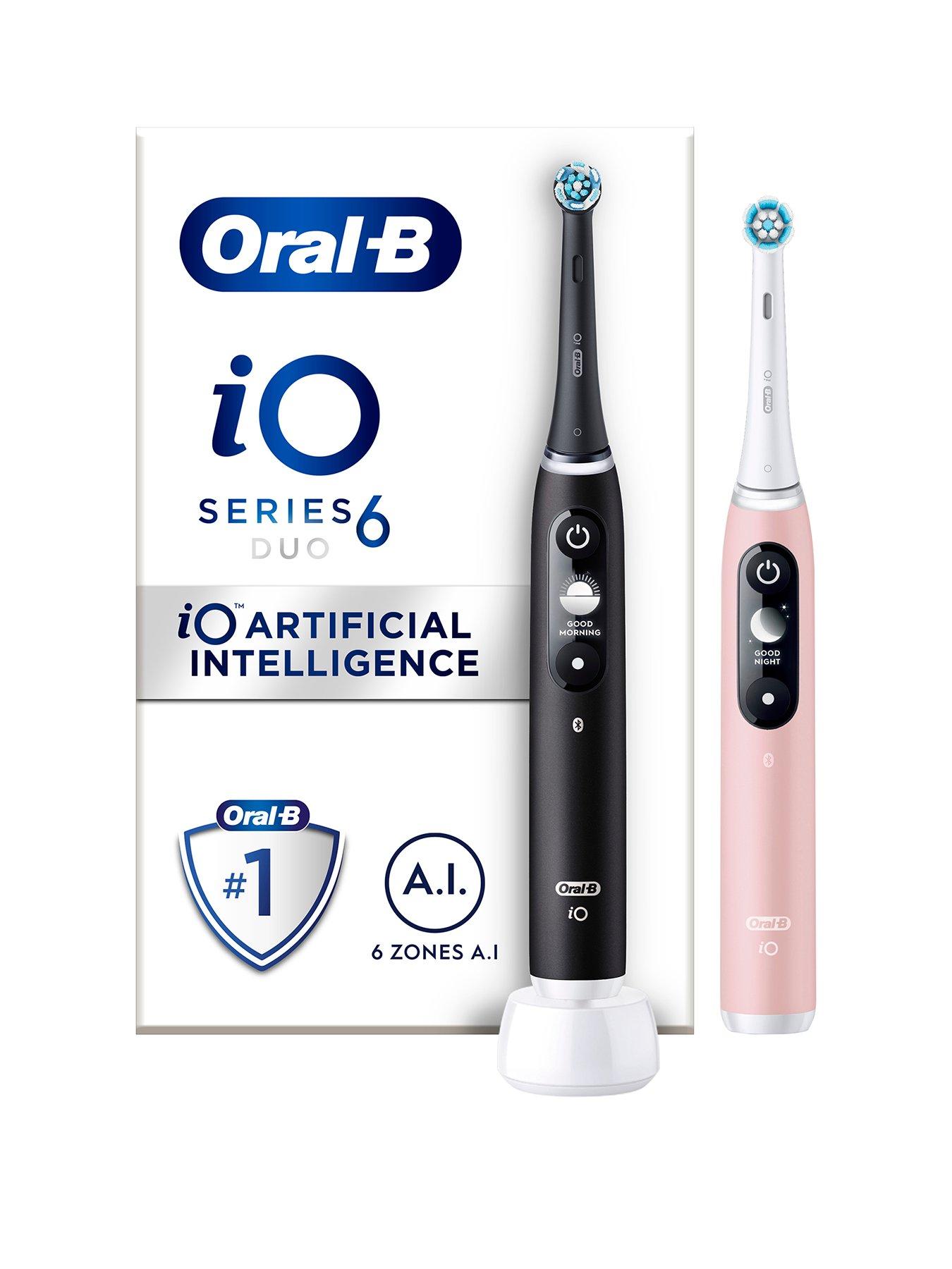 undefined iO6 Black Lava and Pink Sand Electric Toothbrush Duo Pack