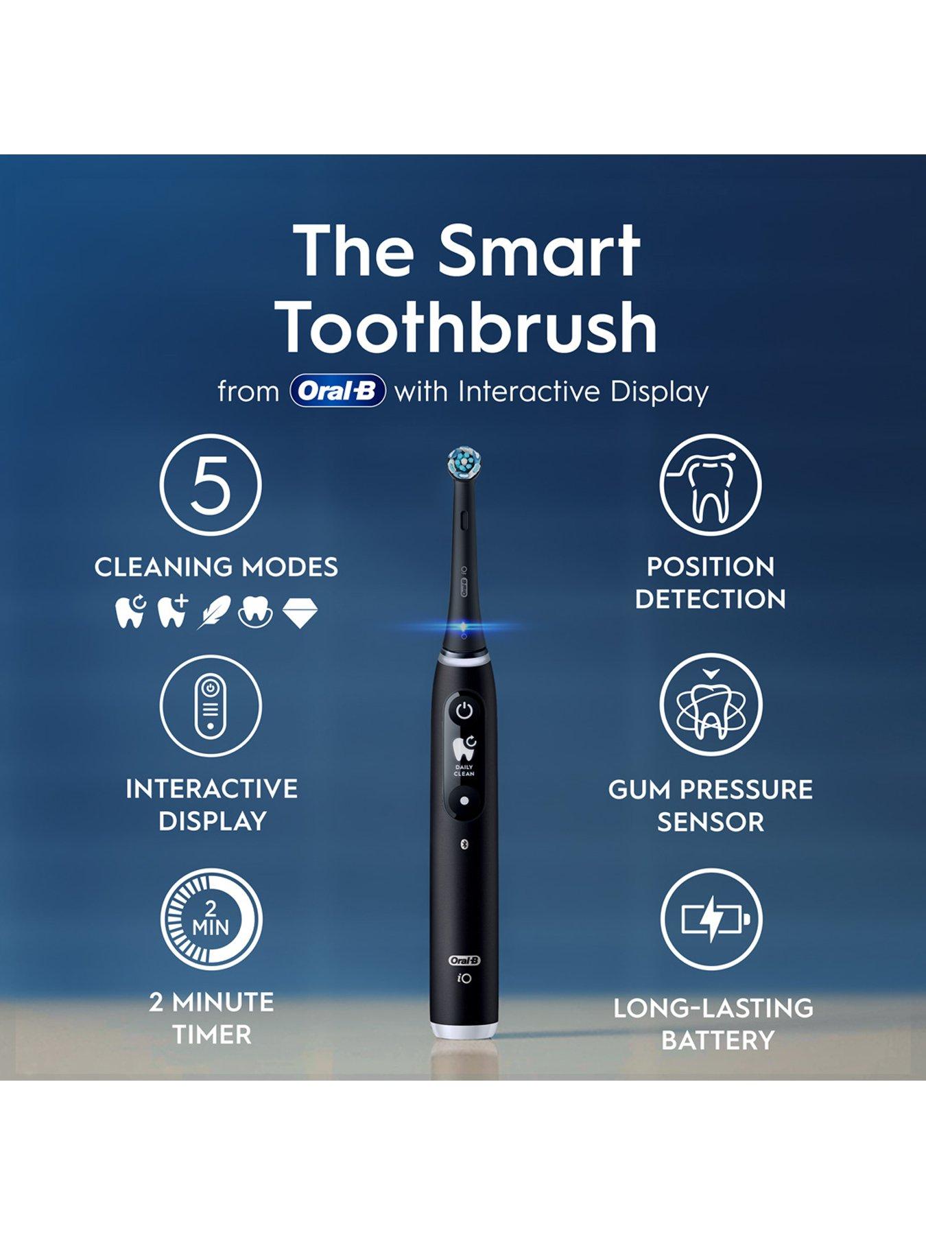  image of oral-b-io6-black-lava-amp-pink-sand-electric-toothbrush-duo-pack