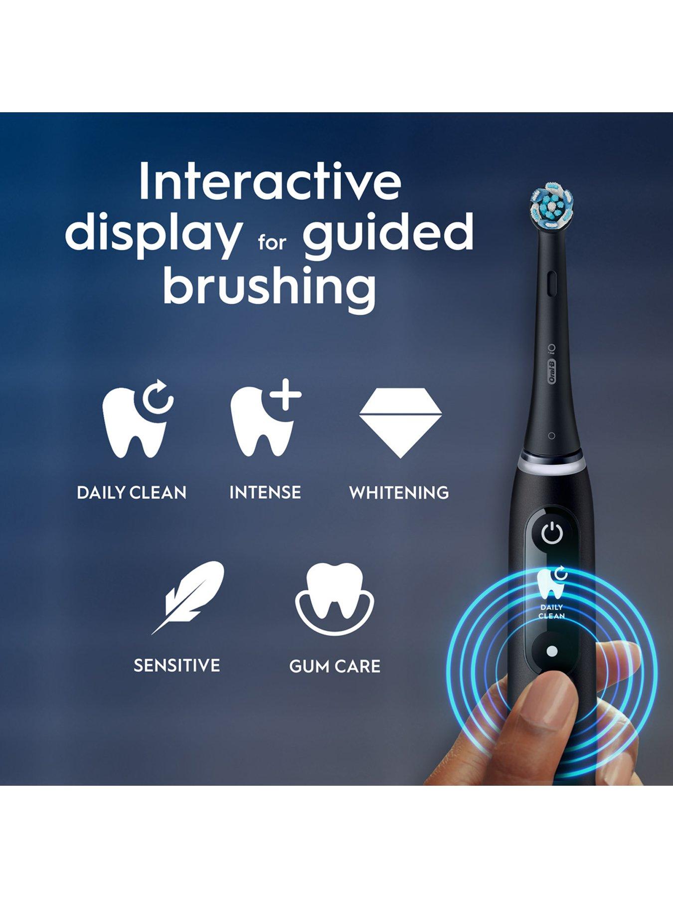 Image 3 of 7 of Oral-B iO6 Black Lava &amp; Pink Sand Electric Toothbrush Duo Pack