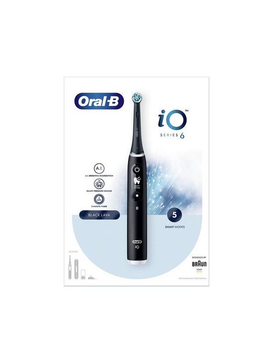 stillFront image of oral-b-io6nbspultimate-clean-electric-toothbrush-black-lava