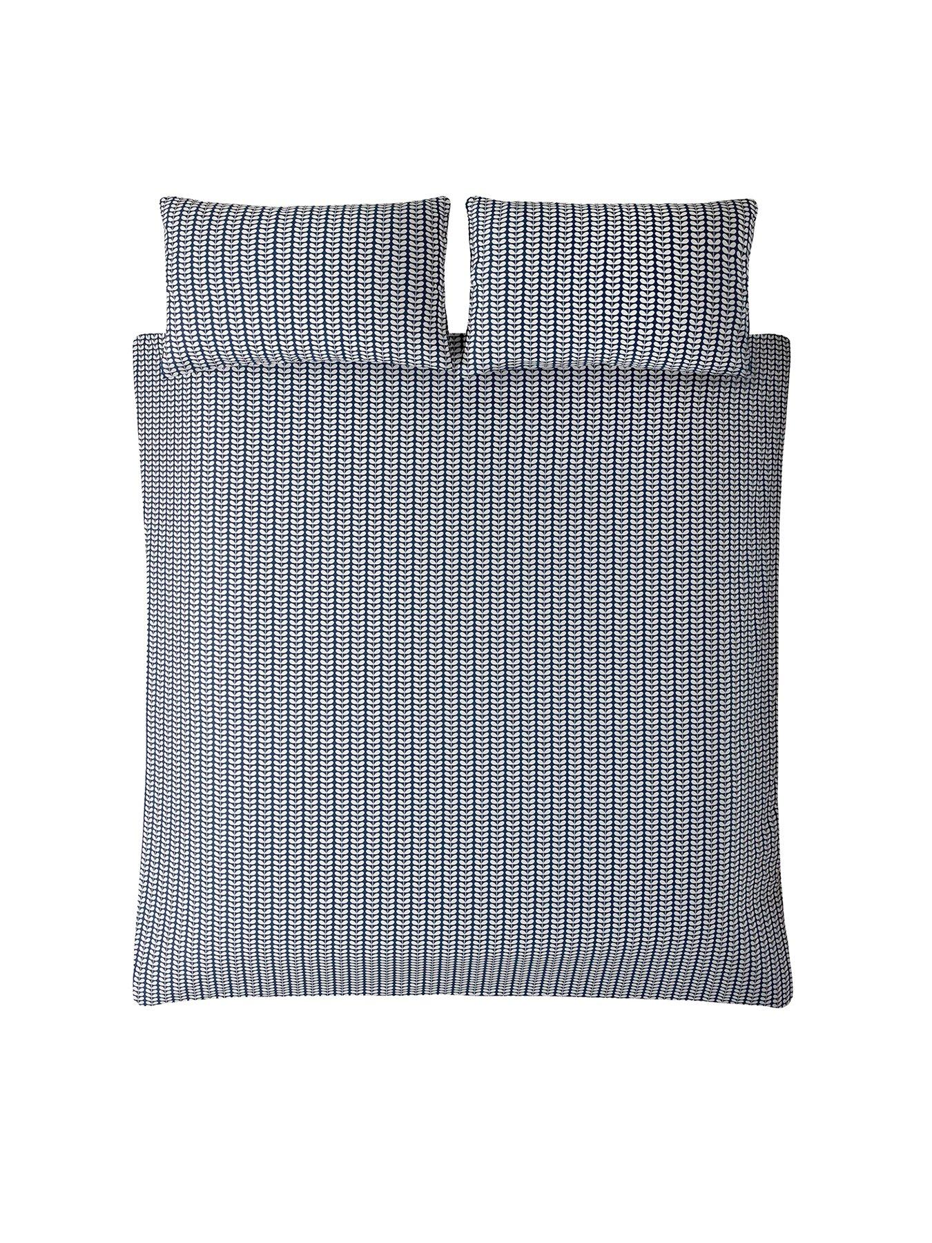 Orla Kiely Tiny Stem Duvet Cover Whale Blue