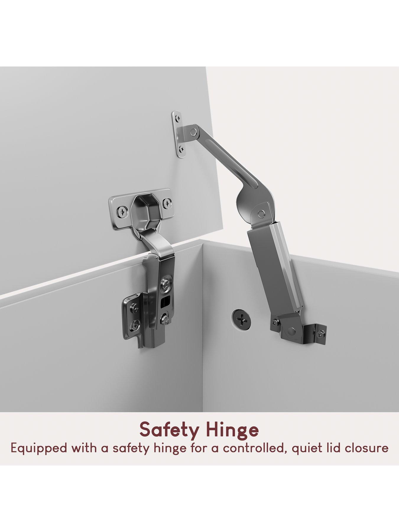 Image 4 of 5 of Vida Designs Leon Storage Ottoman - White