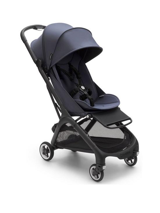 front image of bugaboo-butterfly-complete-pushchair--nbspblackstormy-blue