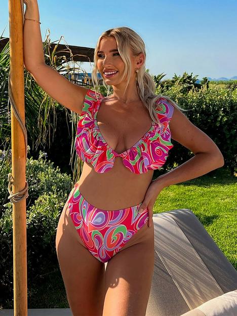 in-the-style-billie-faiers-red-abstract-print-bikini-bottoms