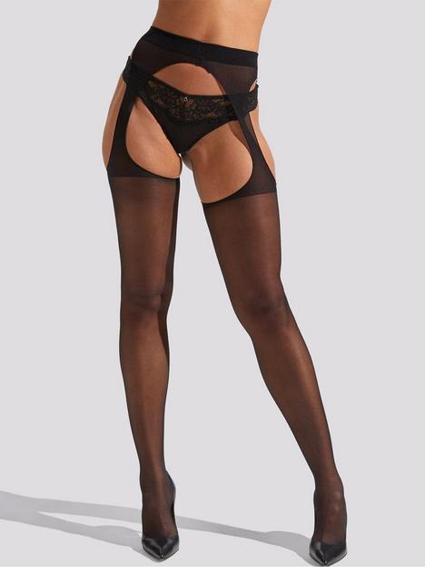 ann-summers-hosiery-crotchless-glossy-tights-black