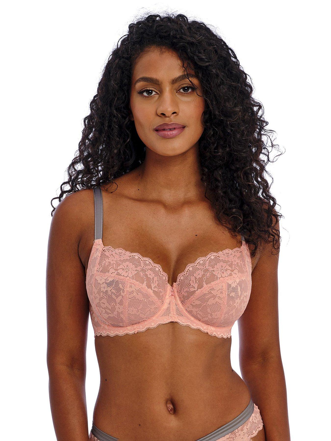 Aura Side Support Underwired Bra - Grey