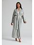  image of loungeable-iridescent-plisse-maxi-robe-silver