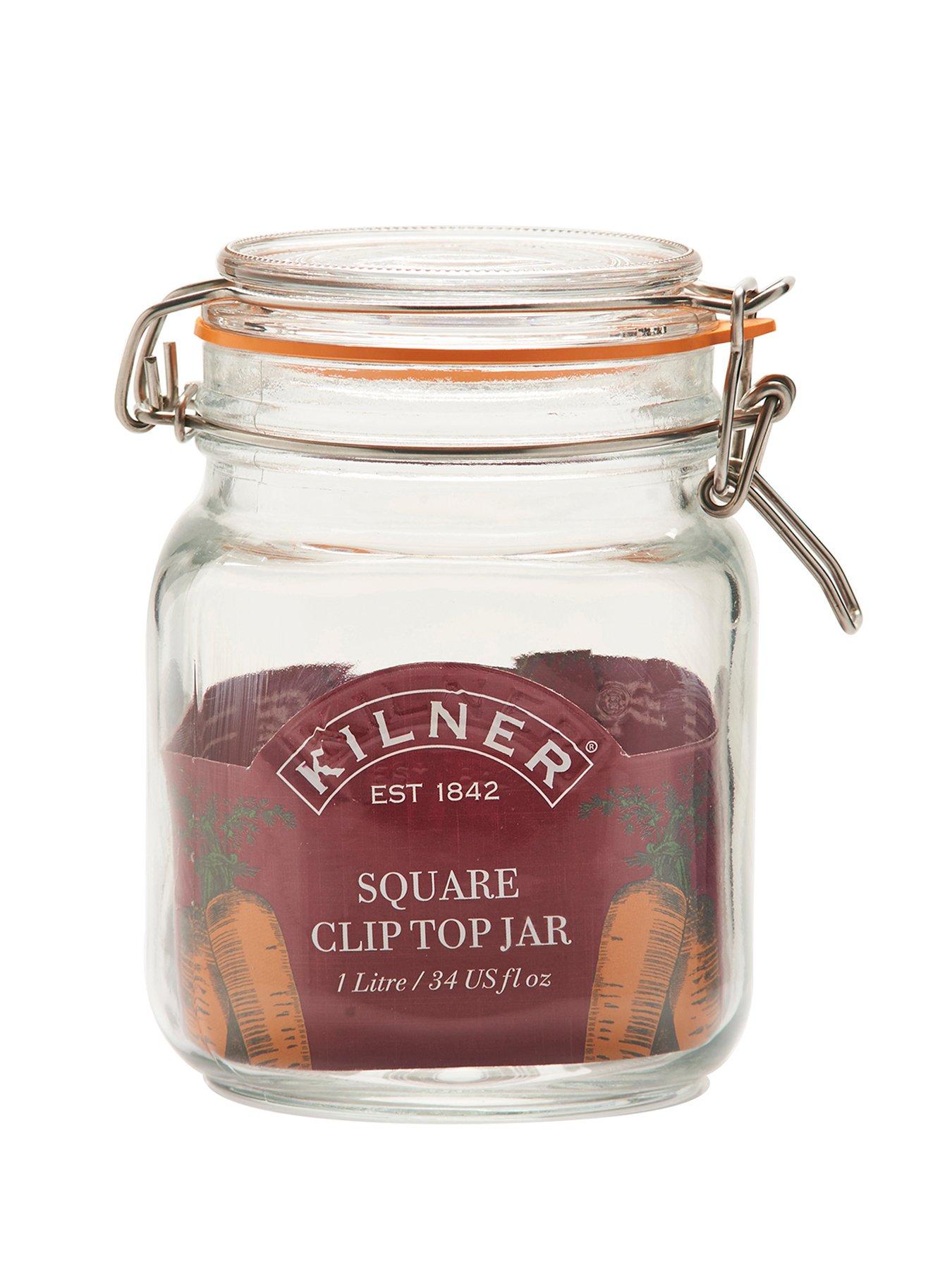  image of kilner-set-of-3-1-litre-clip-top-jars