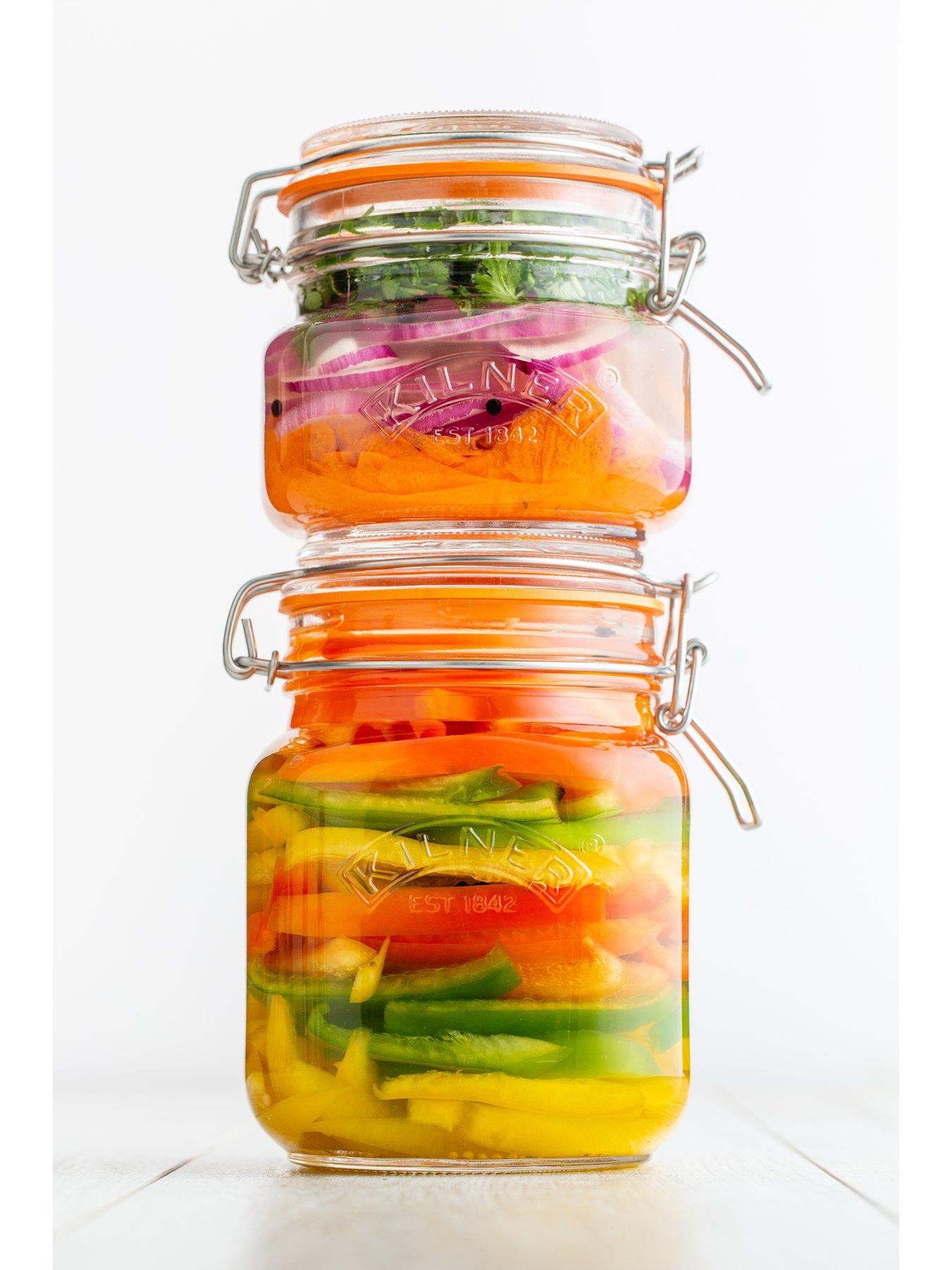  image of kilner-set-of-3-1-litre-clip-top-jars