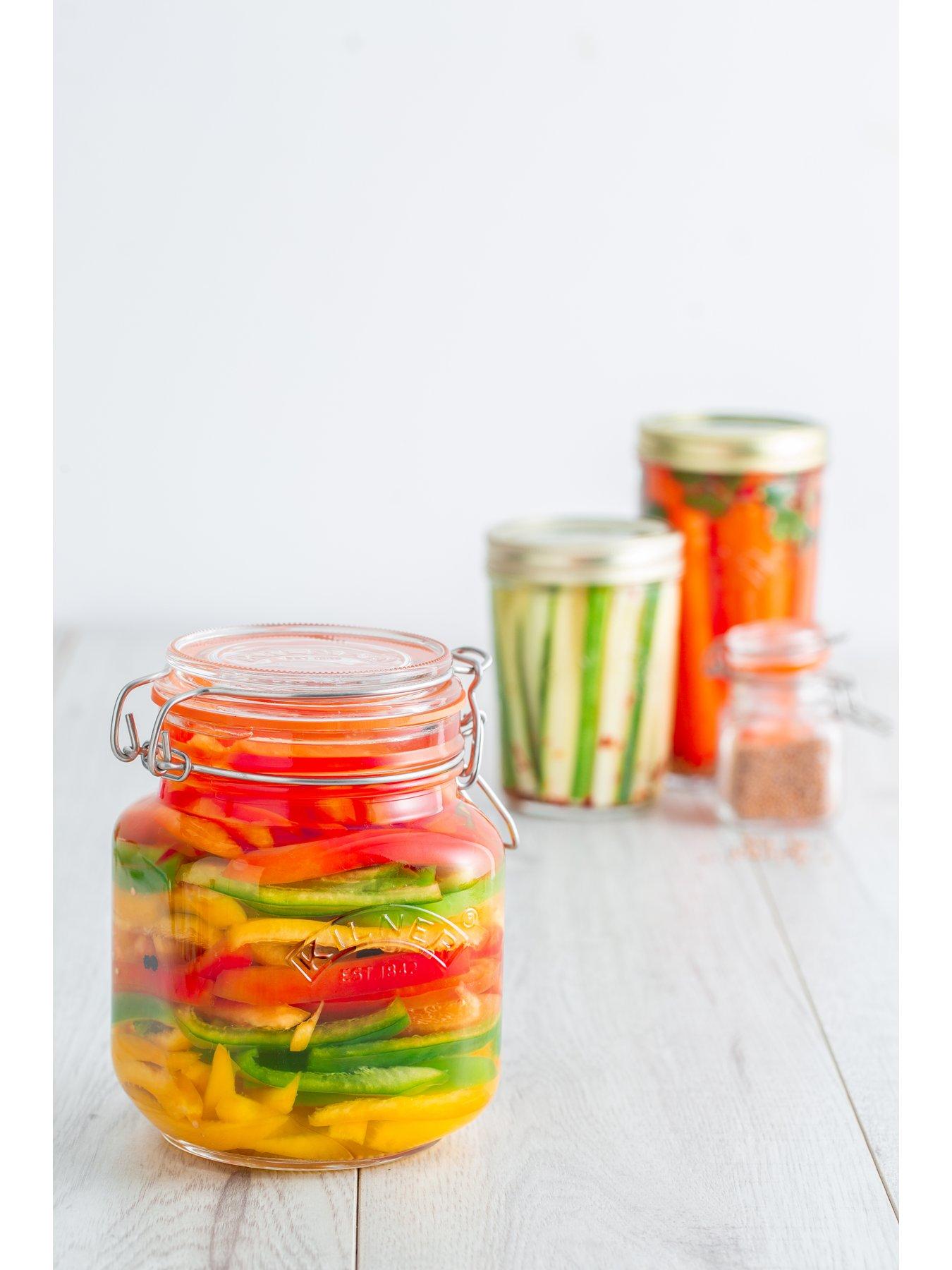  image of kilner-set-of-3-1-litre-clip-top-jars