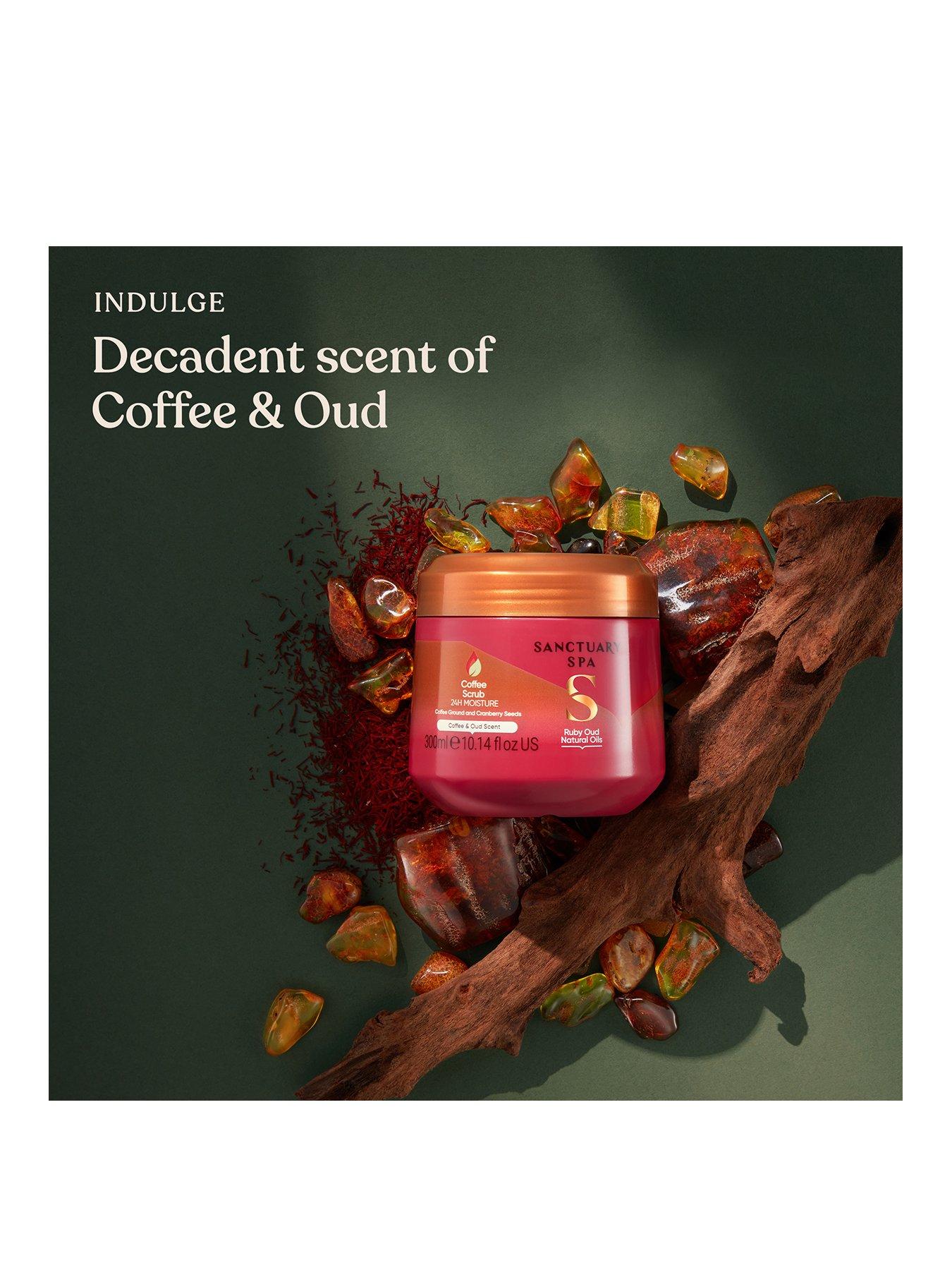 Sanctuary Spa Ruby Oud Natural Oils Coffee Scrub 300ml