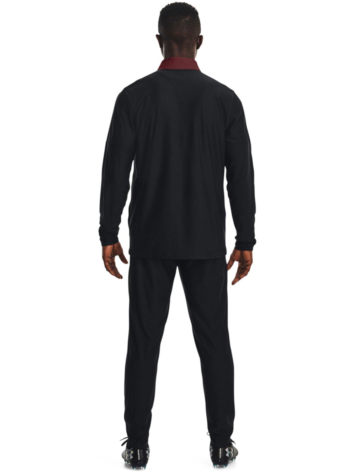  image of under-armour-mens-challenger-tracksuit-blackred