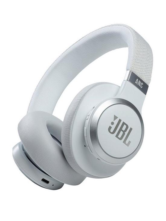 stillFront image of jbl-live-660nc-wireless-over-ear-noise-cancelling-headphones-with-mic-white
