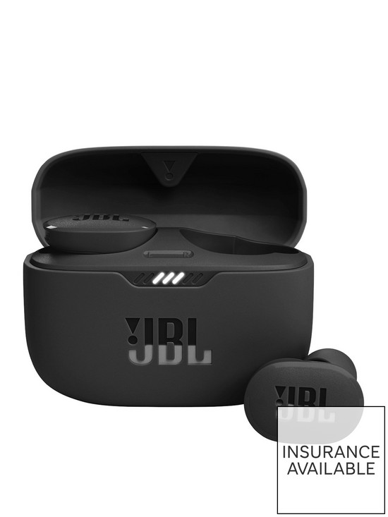 front image of jbl-tune-130nc-tws-true-wireless-noise-cancelling-earbuds