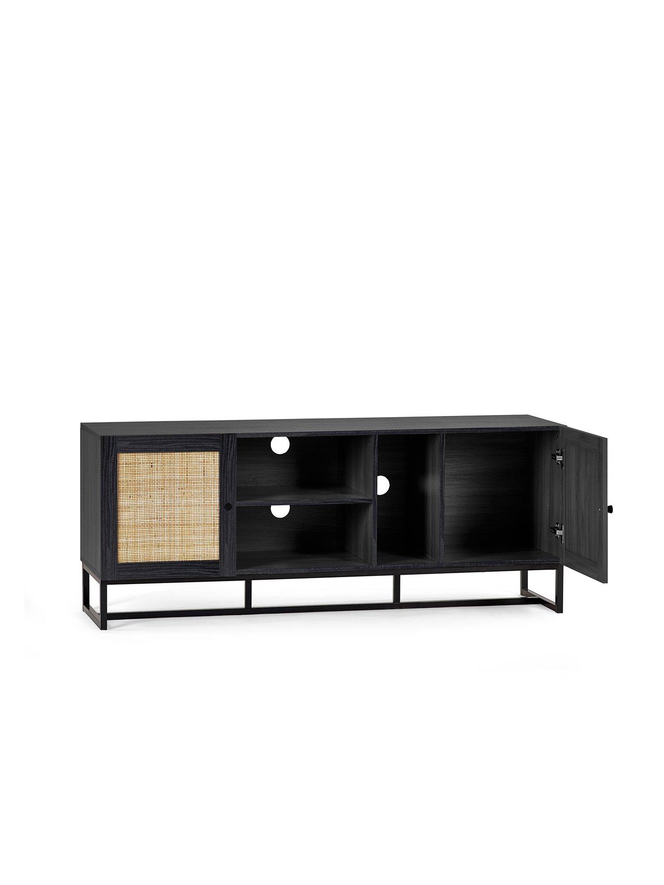  image of julian-bowen-padstow-tv-unit-fits-up-to-55-inch-tv-black