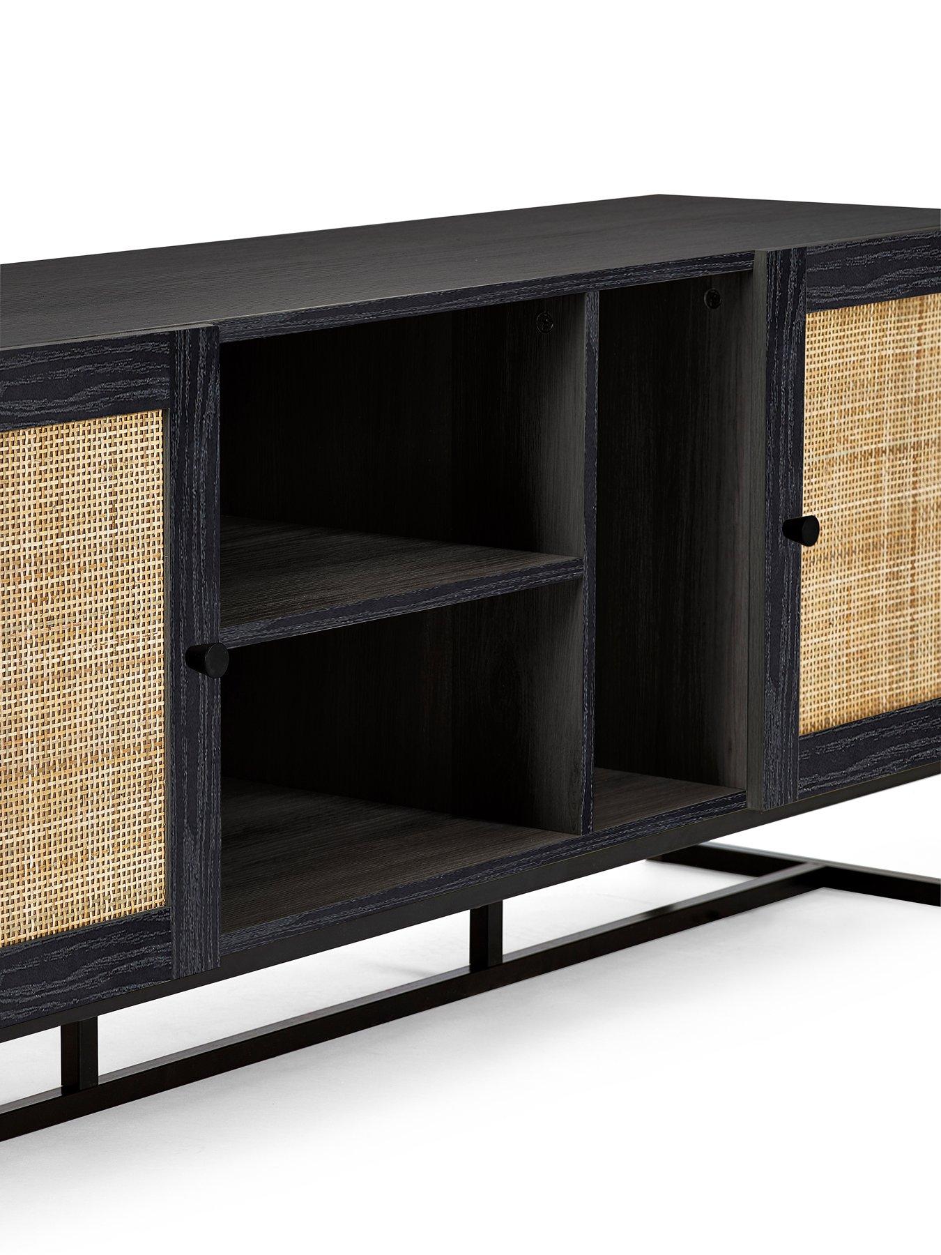  image of julian-bowen-padstow-tv-unit-fits-up-to-55-inch-tv-black